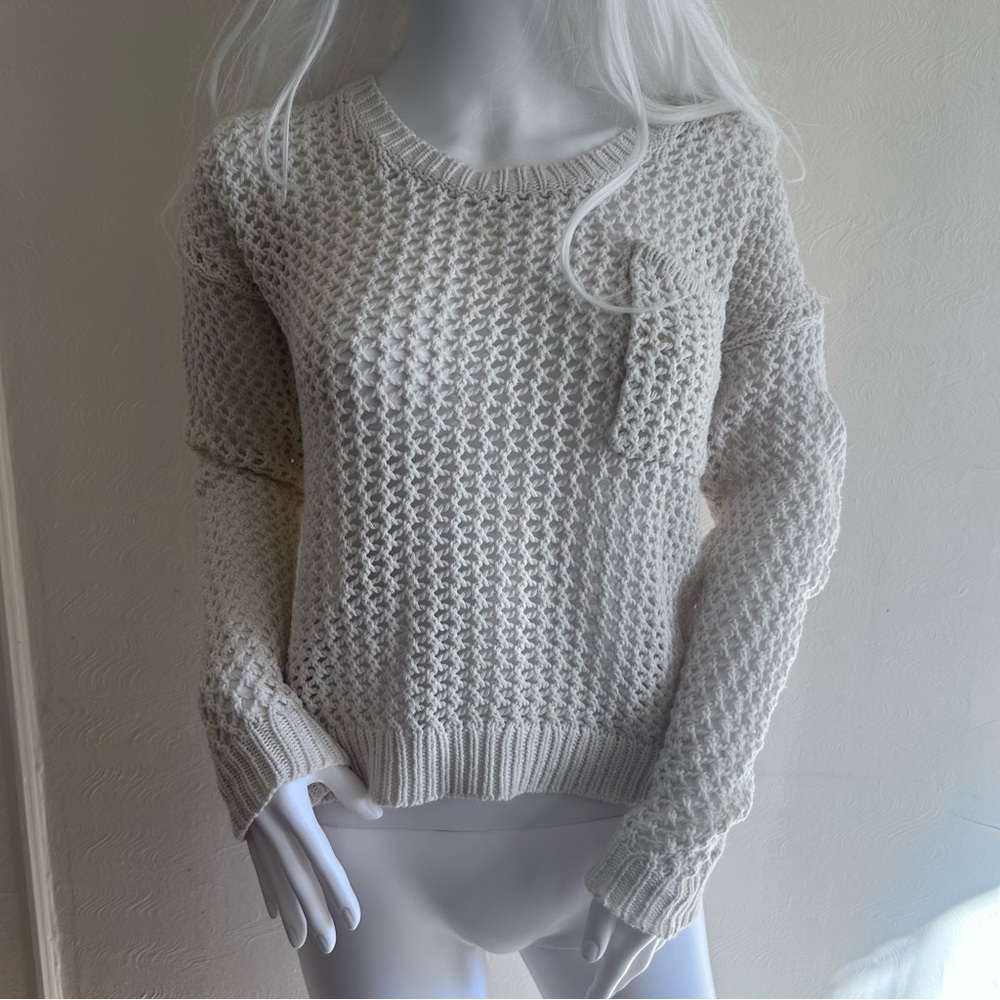 Roxy Turnabout Open-Knit Sweater - L